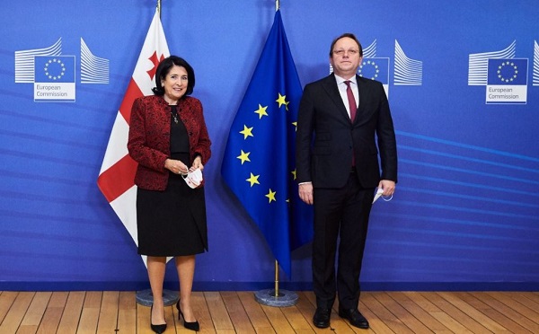 Georgian President meets EU Commissioner for Neighborhood and Enlargement