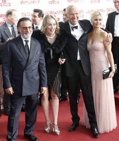 Hollywood stars Andy Garcia and Sharon Stone attended the premiere of a film about the Georgia-Russia war - The Five Days of August