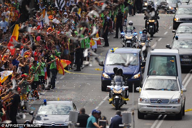 Protesters swamp the streets of Madrid