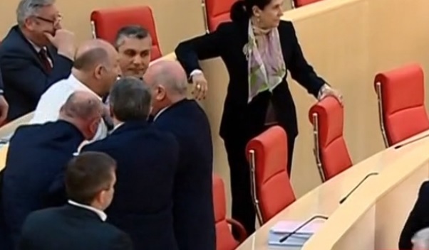 Giga Bokeria and Emzar Kvitsiani clash in Parliament