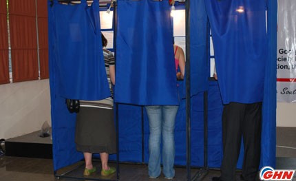 GFK carrying out exit poll