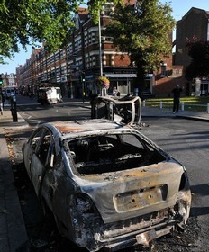 BBC: Further violence in London