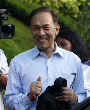 Malaysian court finds opposition leader Anwar not guilty of sodomy