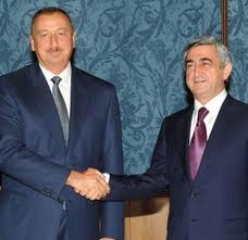 Azeri, Armenia and Russian Presidents’ official part of meeting accomplished. 