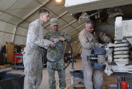 Marines in Helmand help Georgians become fighting force