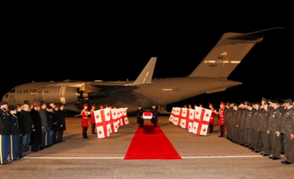 Georgian Soldier Killed in Afghanistan Transferred to Georgia