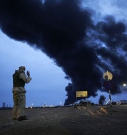 Coalition military operation’s third day continues air bombing over Tripoli