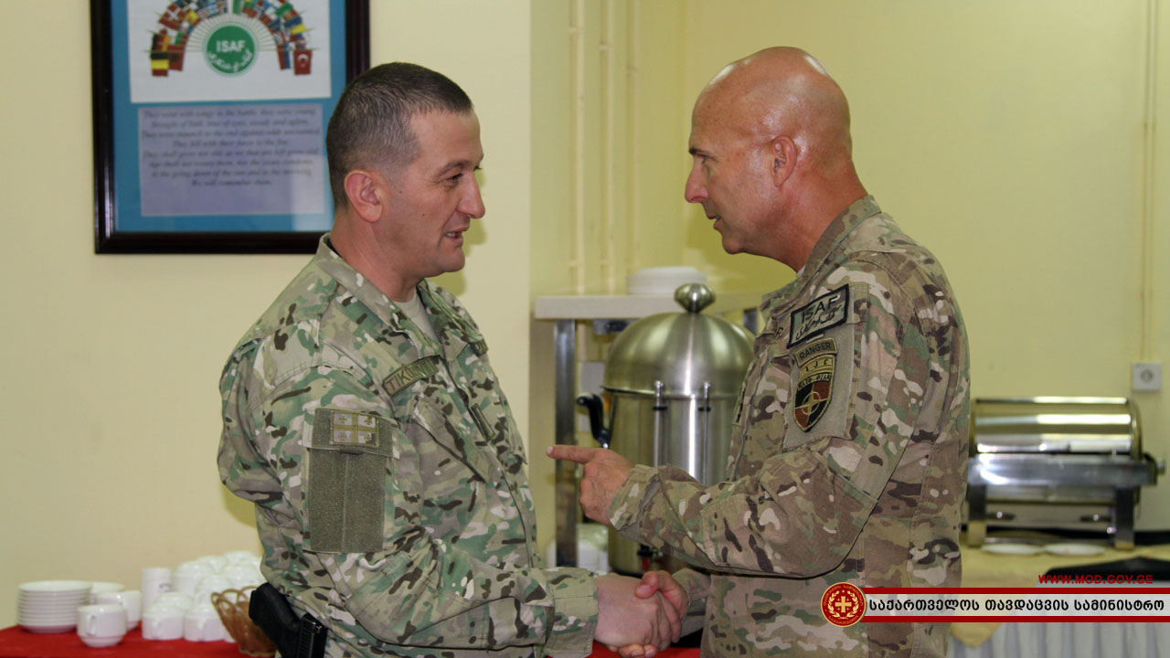 Lieutenant General Joseph Anderson meets Georgian military