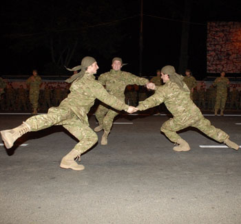 Rehearsal held in preparation of Military Parade 