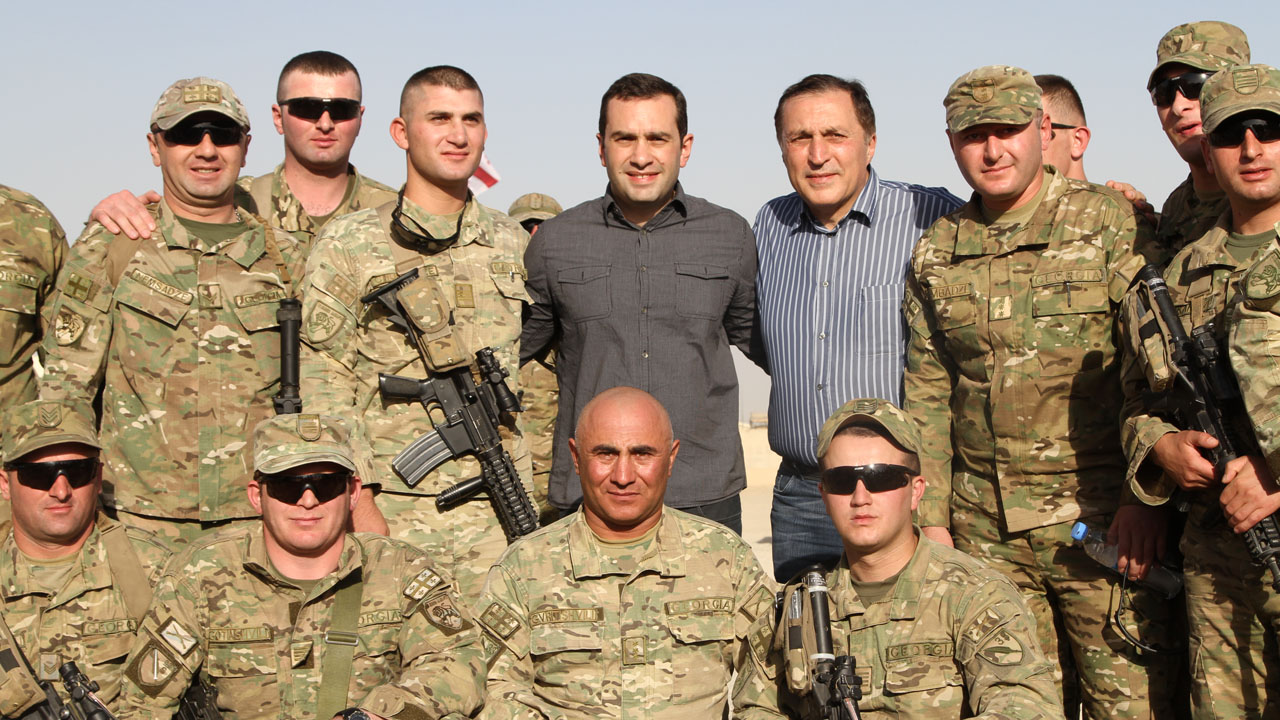 Minister of Defence and “Union of Friends of Armed Forces of Georgia” members visit Afghanistan 