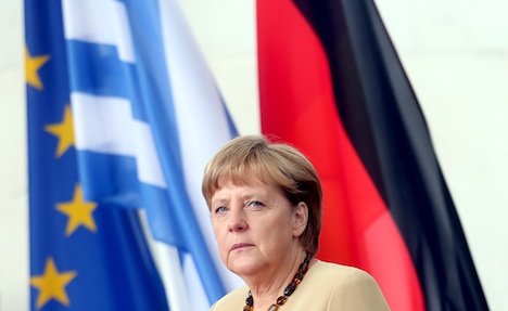 Merkel lands in Greece for first visit since start of euro crisis