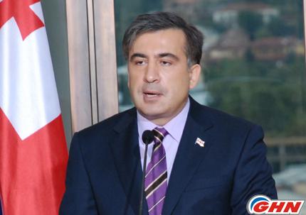 Mikheil Saakashvili met Giorgi Tughushi