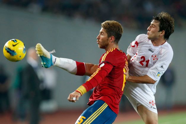 Spain defeated Georgia 1:0 in Football