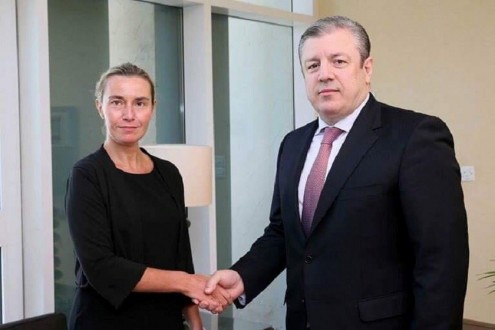 Giorgi Kvirikashvili met  with Federika Mogerini
