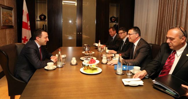 Georgian PM Irakli Garibashvili meets with Minister of Interior Affairs of Israel