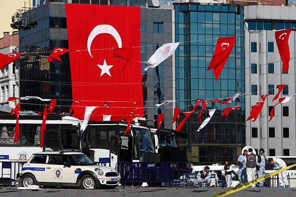 Officer killed in Istanbul police station suicide bombing