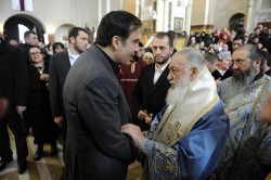 President congratulated Georgian Patriarch with 34-years of enthronization