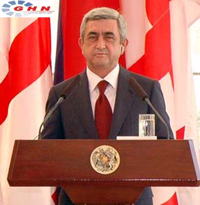 President Serzh Sargsyan meets with US Secretary of State Hilary Clinton