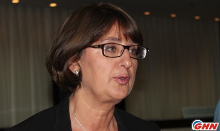 Maia Panjikidze met William Burns and Victoria Nuland